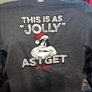 Big Dogs Charcoal T-Shirt with Jolly Dog Design